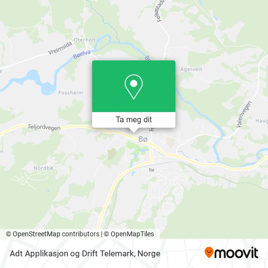 Adt Applikasjon og Drift Telemark kart
