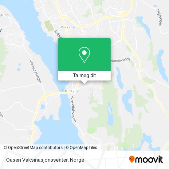 Oasen Vaksinasjonssenter kart