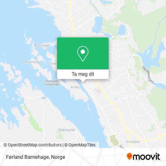 Førland Barnehage kart