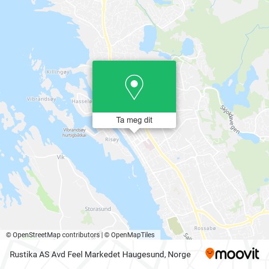 Rustika AS Avd Feel Markedet Haugesund kart