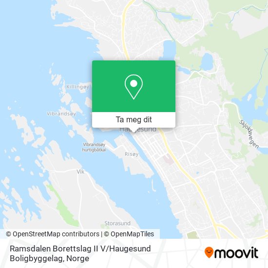 Ramsdalen Borettslag II V / Haugesund Boligbyggelag kart