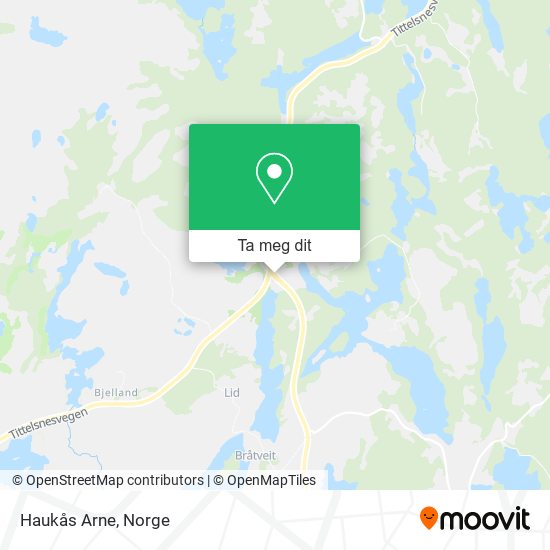 Haukås Arne kart