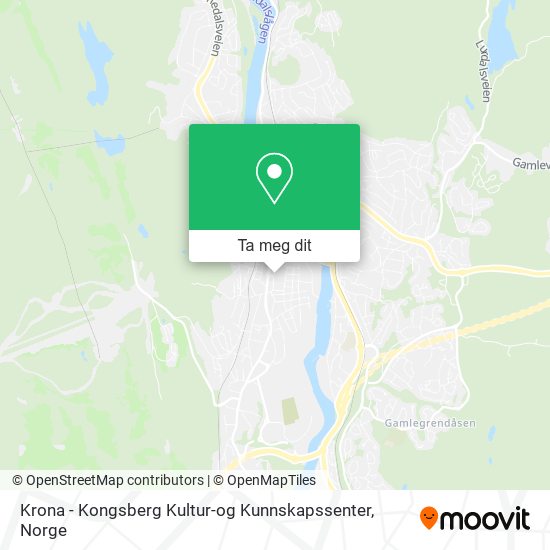 Krona - Kongsberg Kultur-og Kunnskapssenter kart