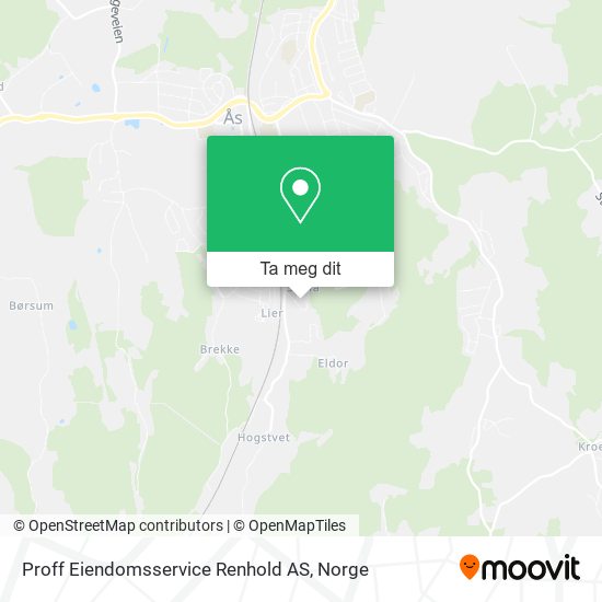 Proff Eiendomsservice Renhold AS kart