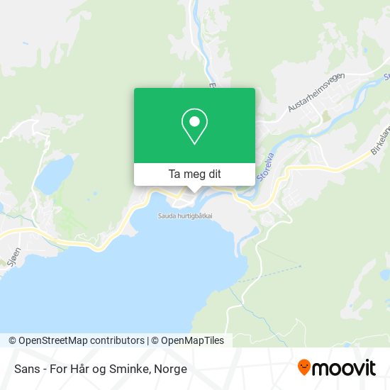 Sans - For Hår og Sminke kart