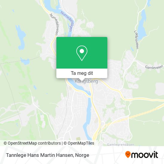 Tannlege Hans Martin Hansen kart