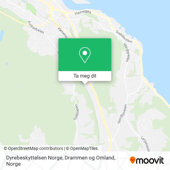 Dyrebeskyttelsen Norge, Drammen og Omland kart