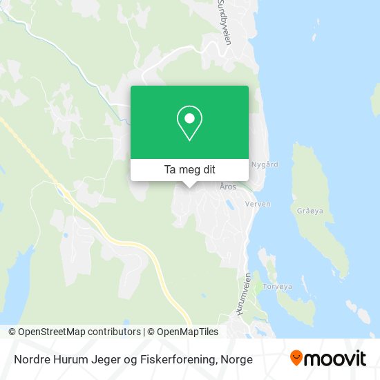 Nordre Hurum Jeger og Fiskerforening kart