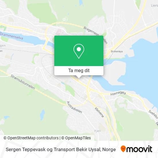 Sergen Teppevask og Transport Bekir Uysal kart