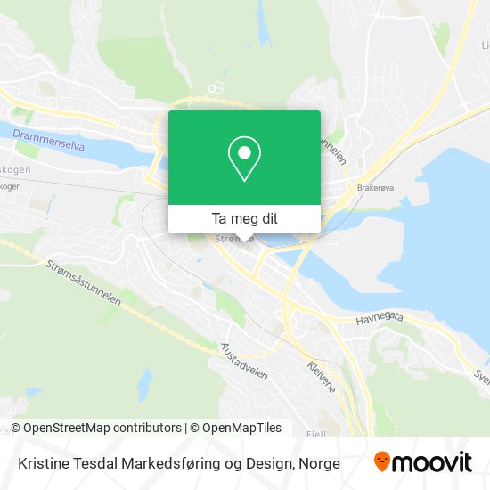 Kristine Tesdal Markedsføring og Design kart