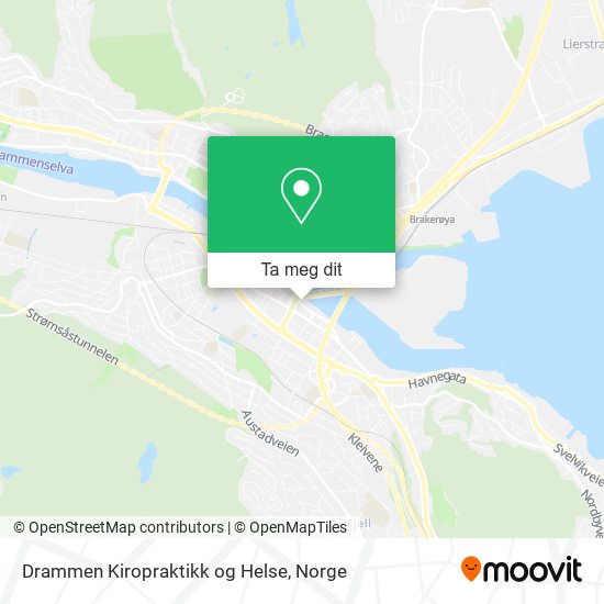 Drammen Kiropraktikk og Helse kart