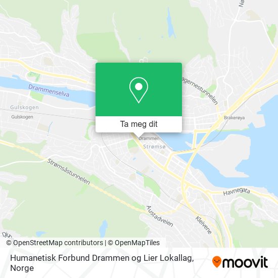 Humanetisk Forbund Drammen og Lier Lokallag kart