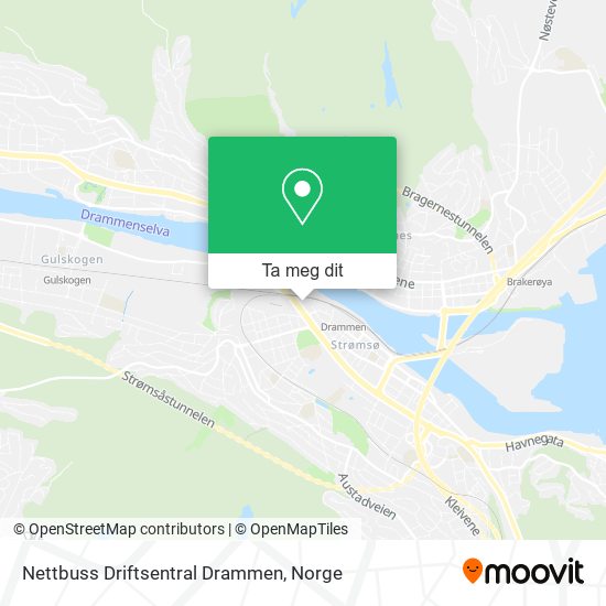 Nettbuss Driftsentral Drammen kart