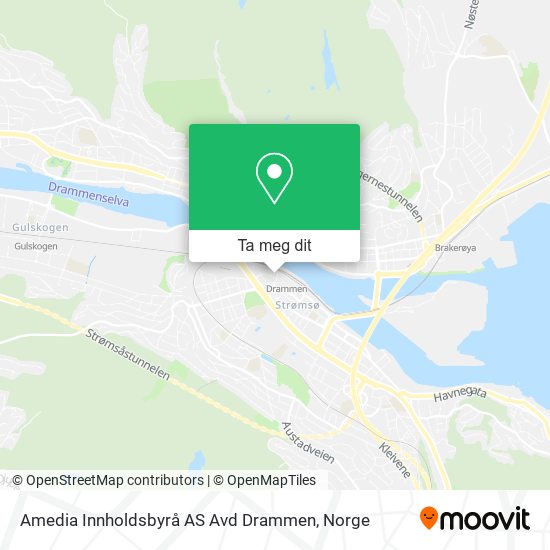 Amedia Innholdsbyrå AS Avd Drammen kart