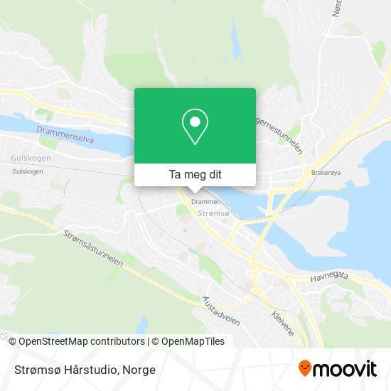 Strømsø Hårstudio kart