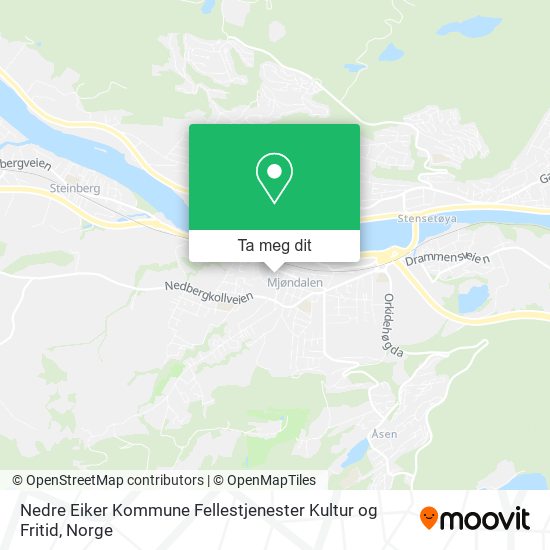 Nedre Eiker Kommune Fellestjenester Kultur og Fritid kart