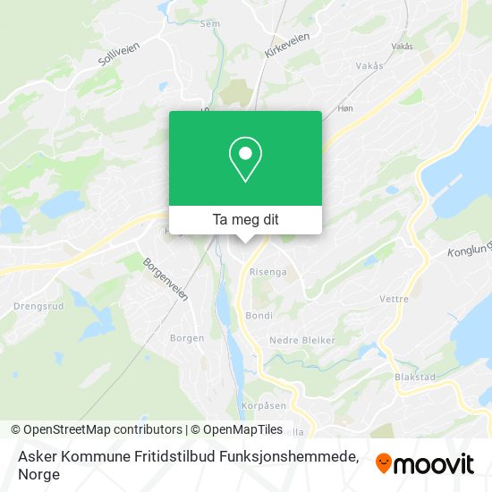 Asker Kommune Fritidstilbud Funksjonshemmede kart