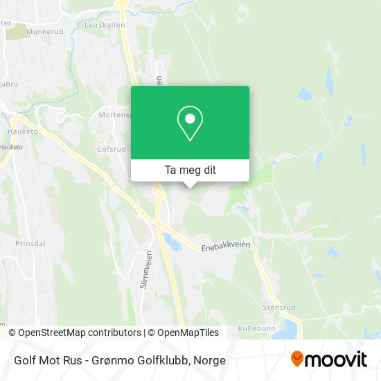 Golf Mot Rus - Grønmo Golfklubb kart