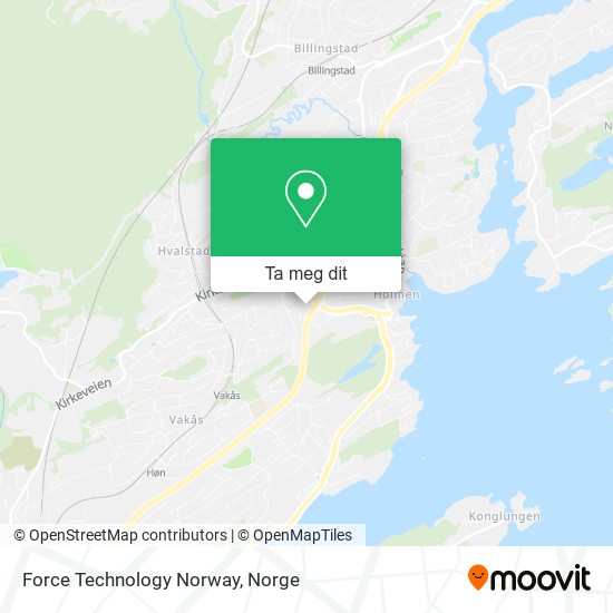 Force Technology Norway kart