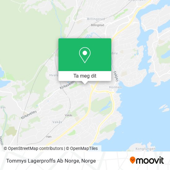 Tommys Lagerproffs Ab Norge kart