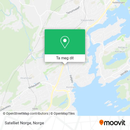 Satelliet Norge kart