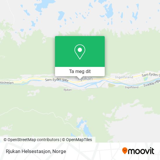 Rjukan Helsestasjon kart