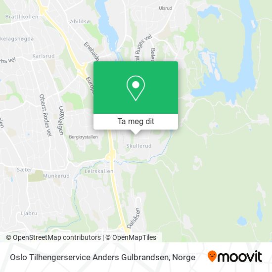 Oslo Tilhengerservice Anders Gulbrandsen kart