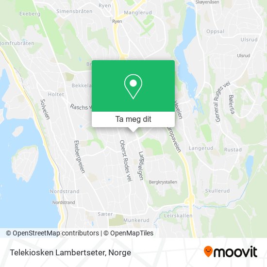 Telekiosken Lambertseter kart