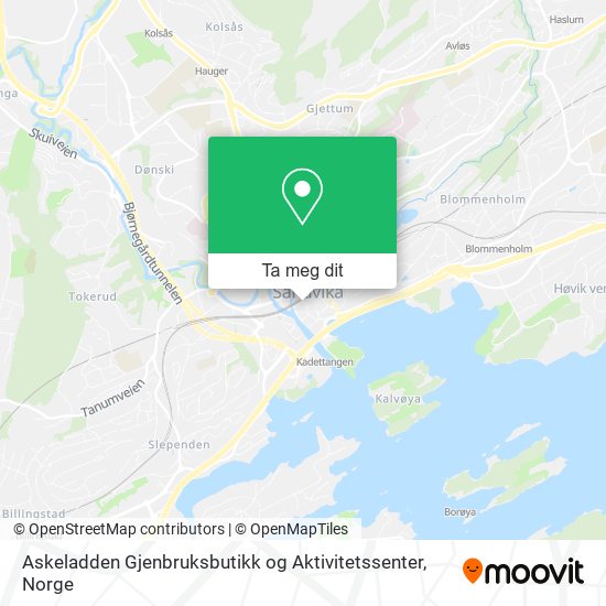 Askeladden Gjenbruksbutikk og Aktivitetssenter kart