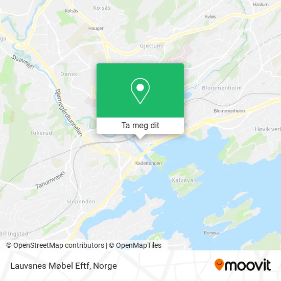 Lauvsnes Møbel Eftf kart