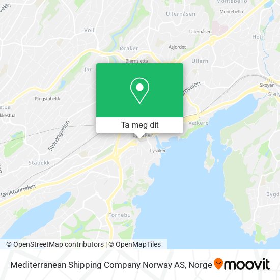 Mediterranean Shipping Company Norway AS kart