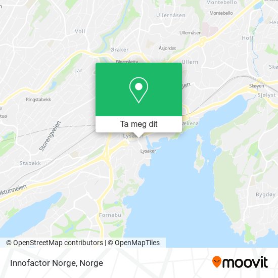 Innofactor Norge kart