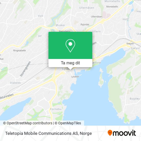 Teletopia Mobile Communications AS kart