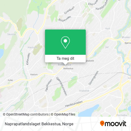 Naprapatlandslaget Bekkestua kart