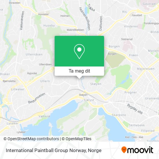International Paintball Group Norway kart