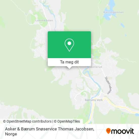 Asker & Bærum Snøservice Thomas Jacobsen kart