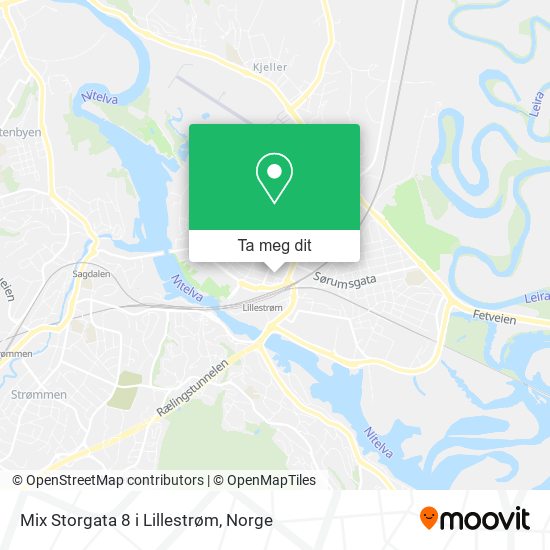 Mix Storgata 8 i Lillestrøm kart