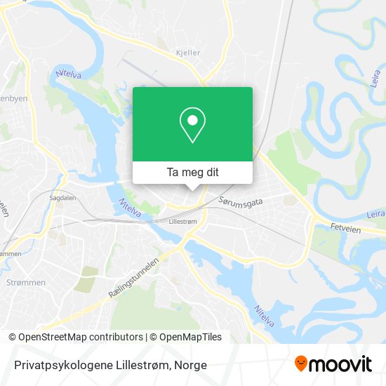 Privatpsykologene Lillestrøm kart
