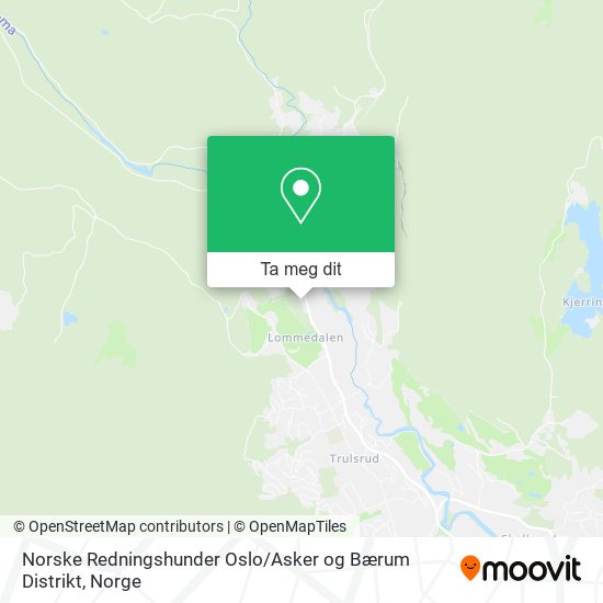Norske Redningshunder Oslo / Asker og Bærum Distrikt kart