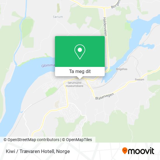 Kiwi / Trævaren Hotell kart
