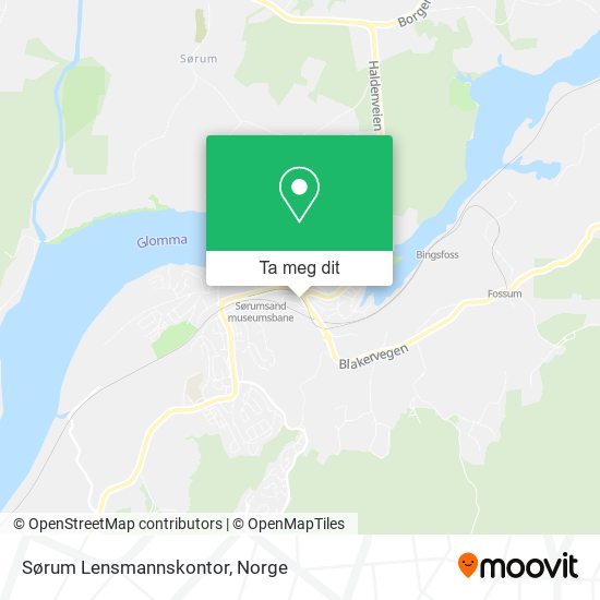 Sørum Lensmannskontor kart