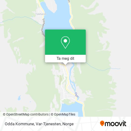 Odda Kommune, Var-Tjenesten kart