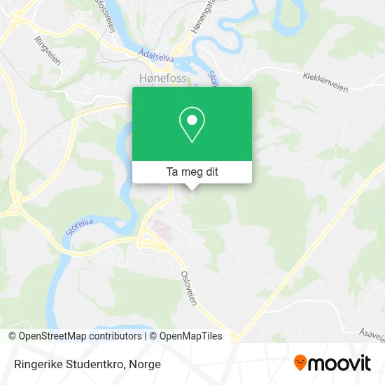 Ringerike Studentkro kart