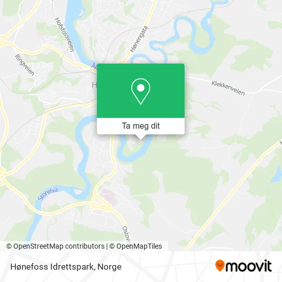 Hønefoss Idrettspark kart