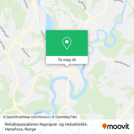 Rehabspesialisten Naprapat- og Helseklinikk: Hønefoss kart
