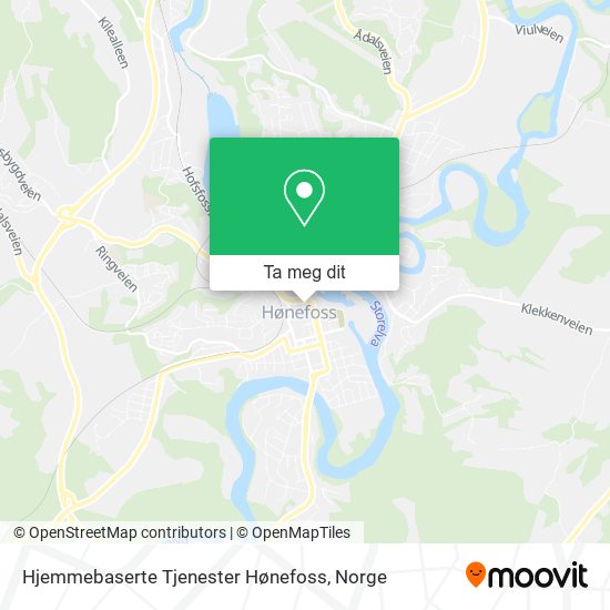 Hjemmebaserte Tjenester Hønefoss kart