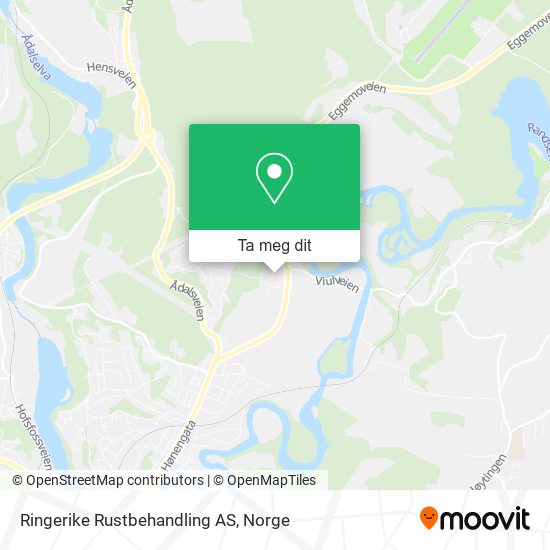 Ringerike Rustbehandling AS kart