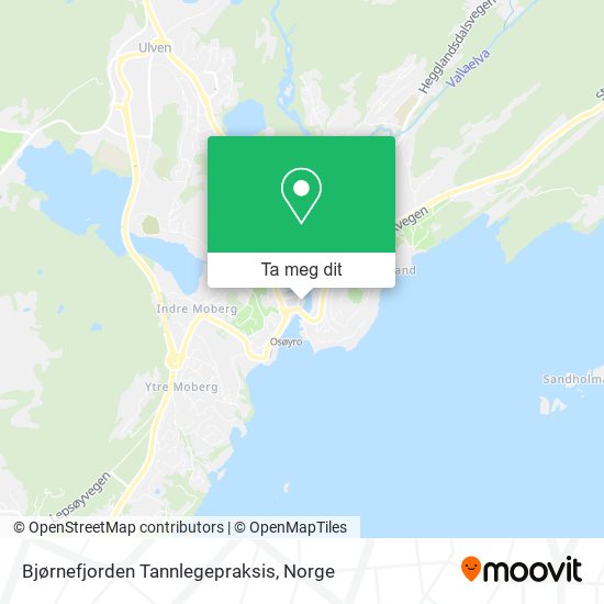 Bjørnefjorden Tannlegepraksis kart