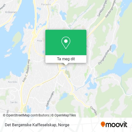 Det Bergenske Kaffeselskap kart