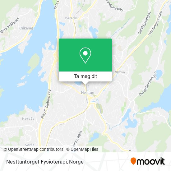 Nesttuntorget Fysioterapi kart